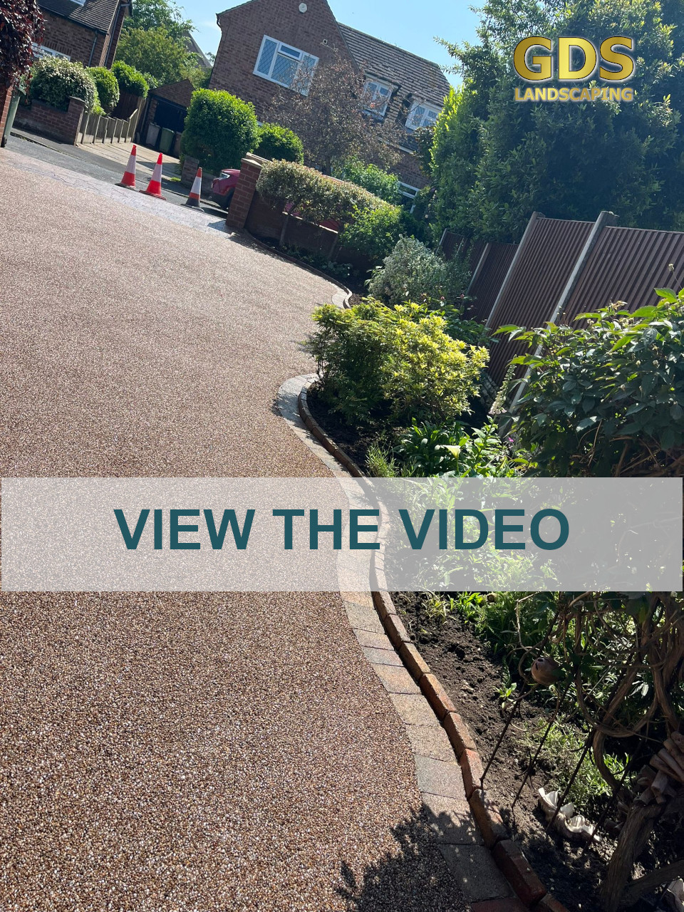 Resin driveway laid in Chester by GDS Landscaping.